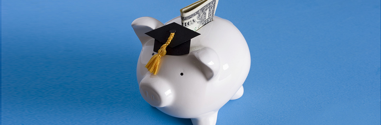 Piggybank Wearing Mortarboard